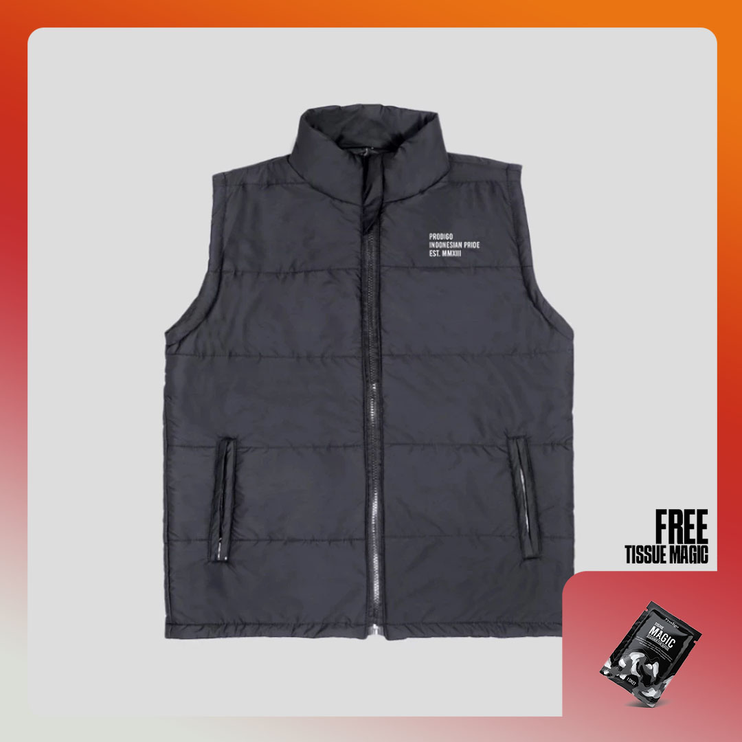 Prodigo * tondan motif men's vest 2 I motorcycle vest men I riding vest street style I vest gelembung I parachute body vest Harga 169,999 rupiah*Gratis Ongkir
