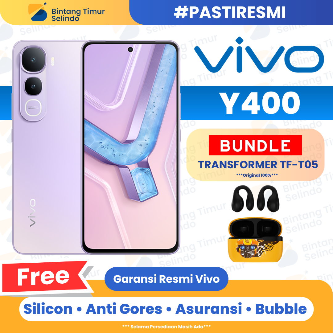 Vivo Y400 8/128GB & 8/256GB - Garansi Resmi 1 Tahun Harga  2,890,000 Ringgit*Penghantaran Percuma