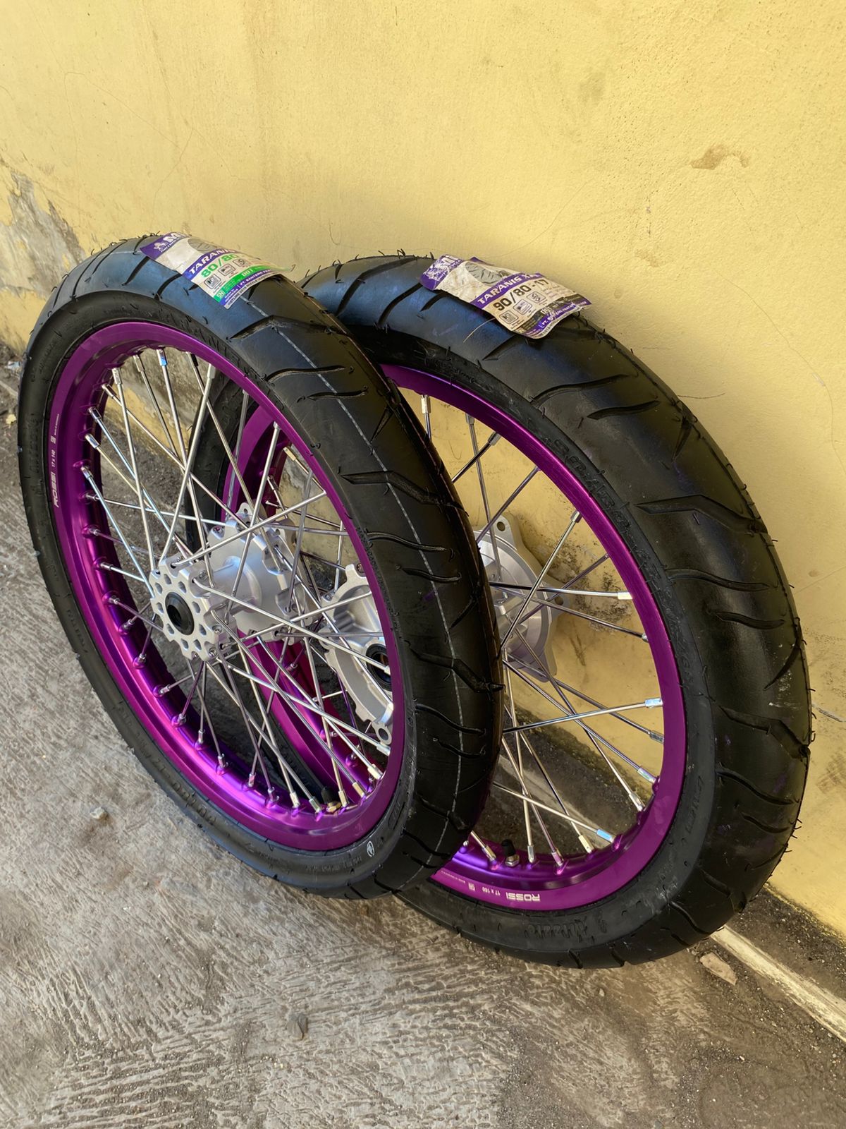 Velg Surex CRF 140/160 Ring 17 Ban Mizzle Baru Wheelset Semi Cacing Honda CRF 150 L Murah Harga 1,920,000 Ringgit*Penghantaran Percuma