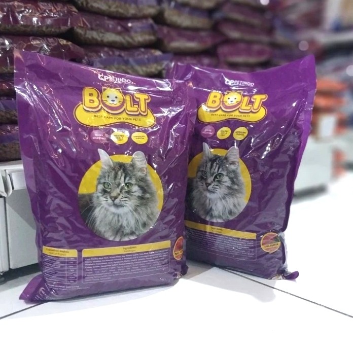 (Paket 10Pcs) Bolt Cat Ikan Tuna Kemasan 800 Gram Freshpack - Makanan Kucing Dewasa Bolt Cat Harga 206,750 rupiah*Gratis Ongkir