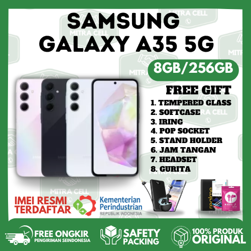 Samsung Galaxy A35 5G 8GB/256GB Dual Camera Snapdragon | Smartphone Serbaguna Harga  3,889,000 Ringgit*Penghantaran Percuma