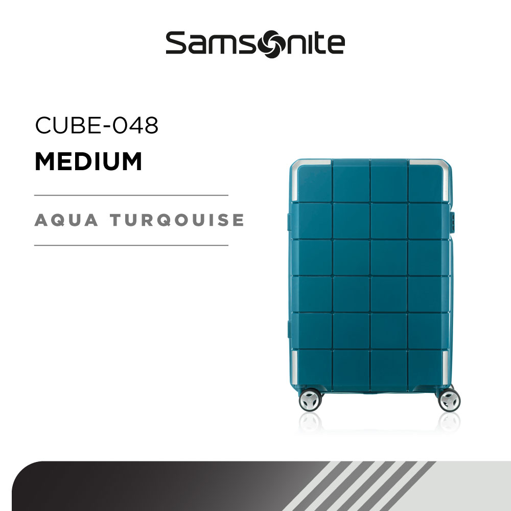 Lazada Indonesia - Samsonite Koper Hardcase Cube-048 Medium 25 inch – Aqua Turqouise
