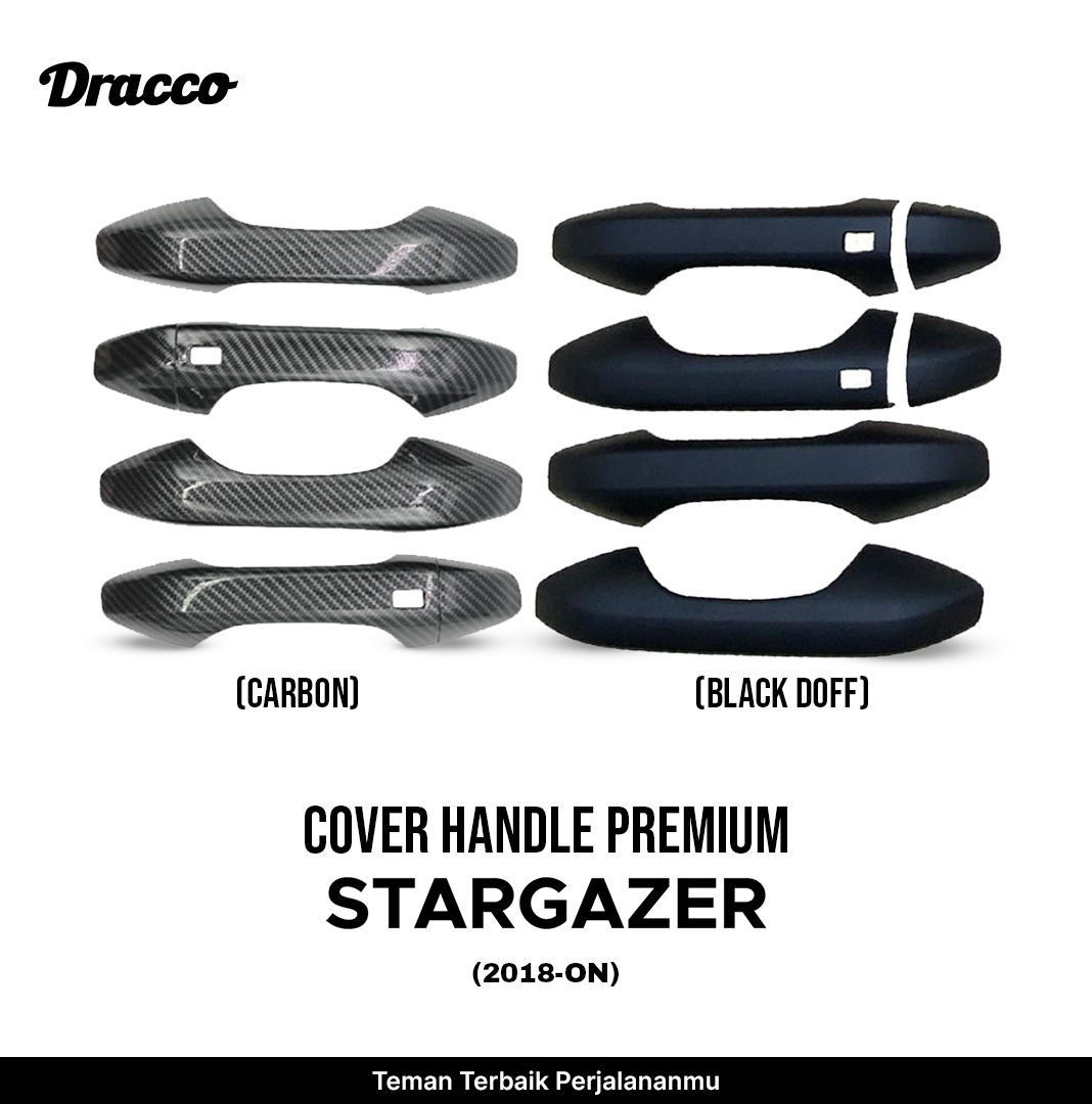 Premium Handle Cover Stargazer 2018-on Carbon Black Doff Car Door Handle Cover Dracco Accessories Harga 90,000 rupiah*Gratis Ongkir