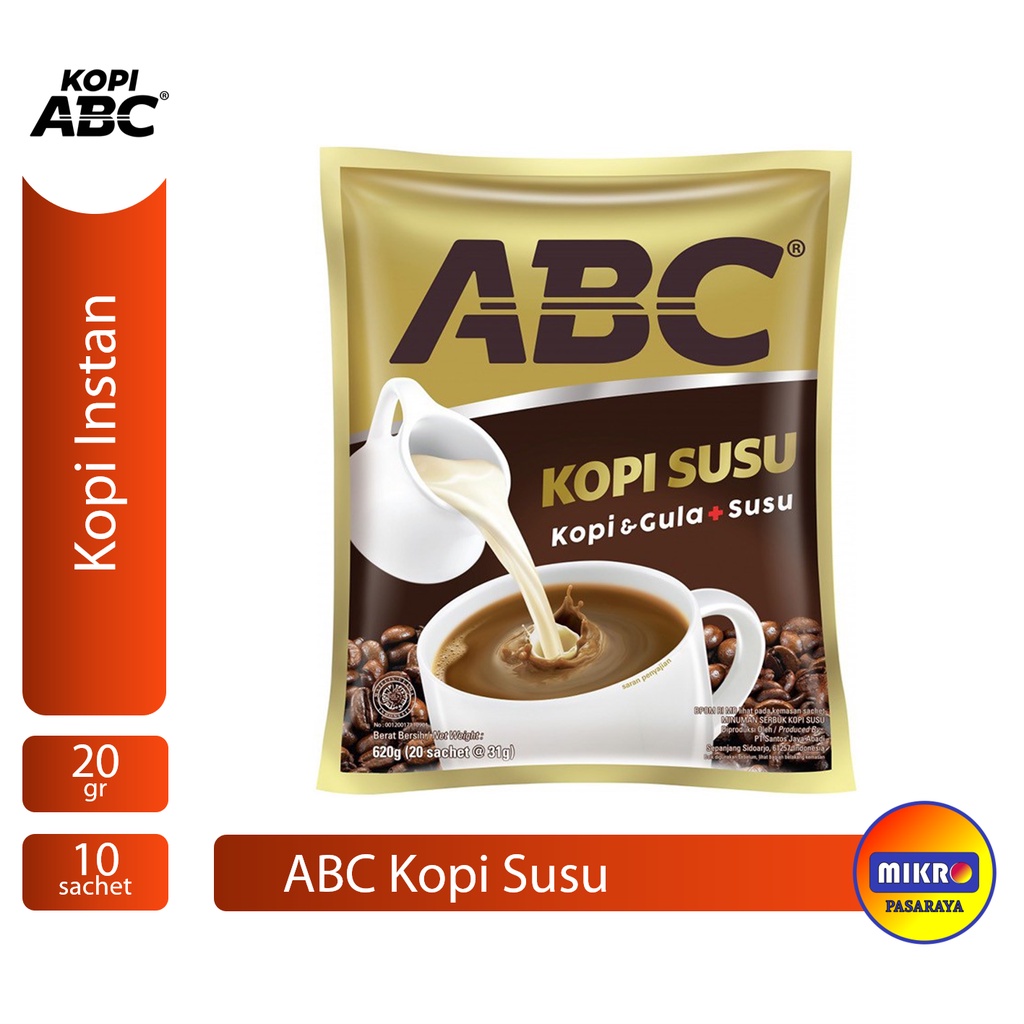 Jual Abc Kopi Susu Renceng 10 Sachet X 30gr Kopi Instant Bpom Cod Https