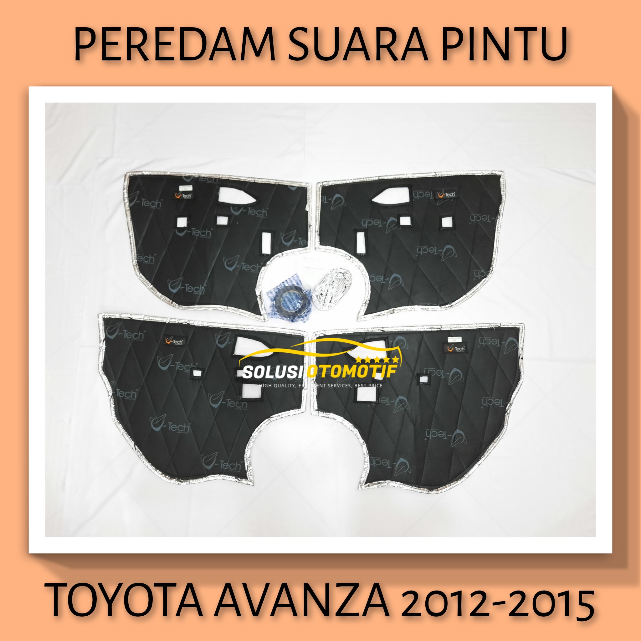 TOYOTA AVANZA 2012-2015 All New Peredam Suara Pintu Mobil VTECH Ori Plug n Play Harga 800,000 rupiah*Gratis Ongkir