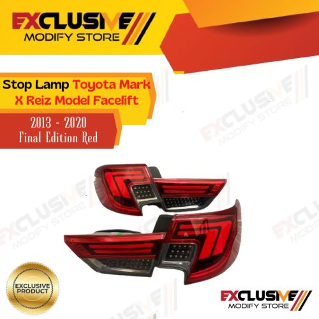 Stop Lamp Mark X facelift final edition Reiz model red 2013 - 2020 Harga  9,850,000 Ringgit*Penghantaran Percuma