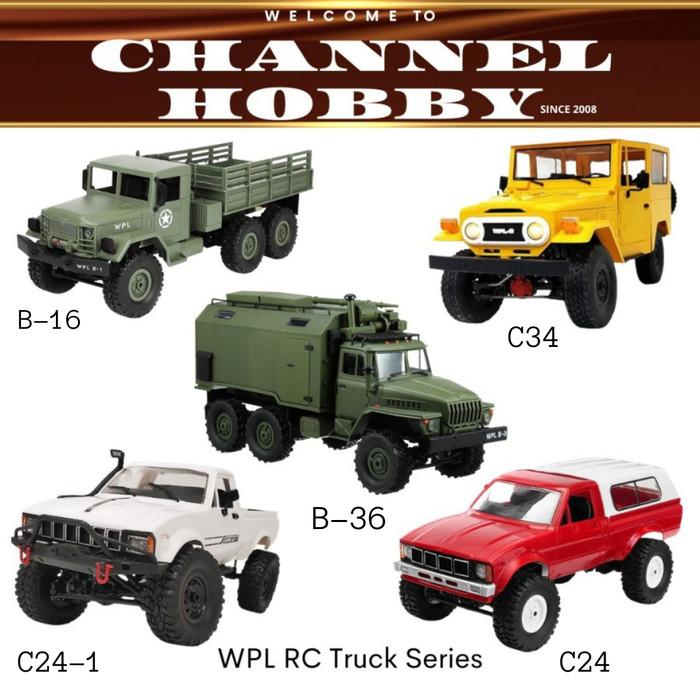 WPL B16 B36 C24 C34 RC CAR TRUCK SERIES MOBIL REMOTE CONTROL