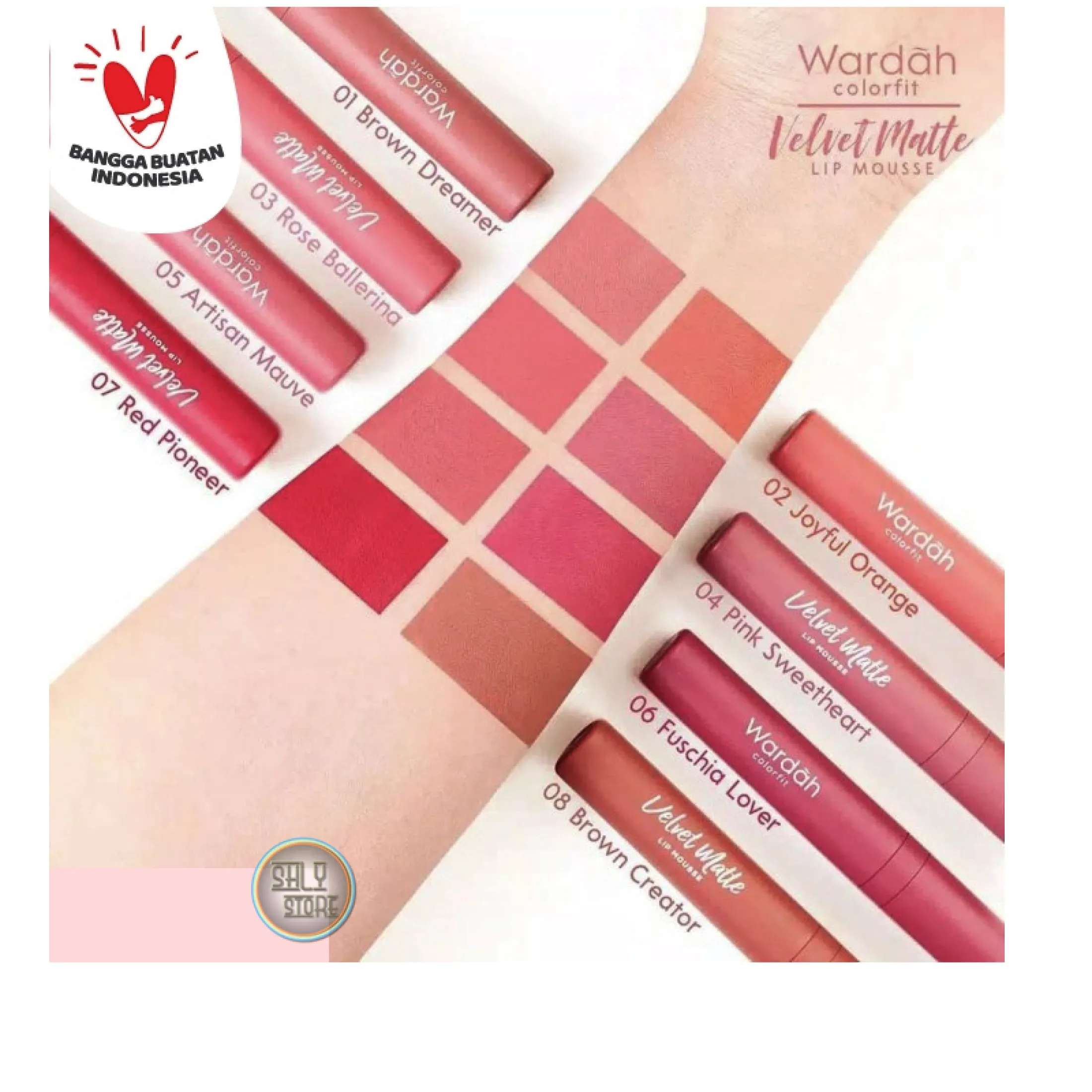 Wardah Colorfit Velvet Matte Lip Mousse By Shly Store Lazada Indonesia