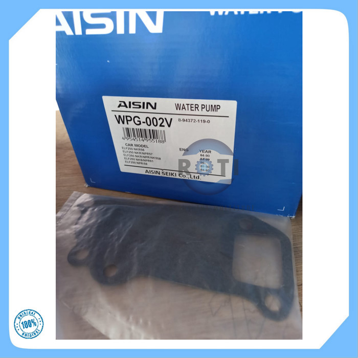 WATER PUMP ELF NKR-58-TLD-58 1985 - 1990 AISIN WPG-002V Harga 997,677 rupiah*Gratis Ongkir