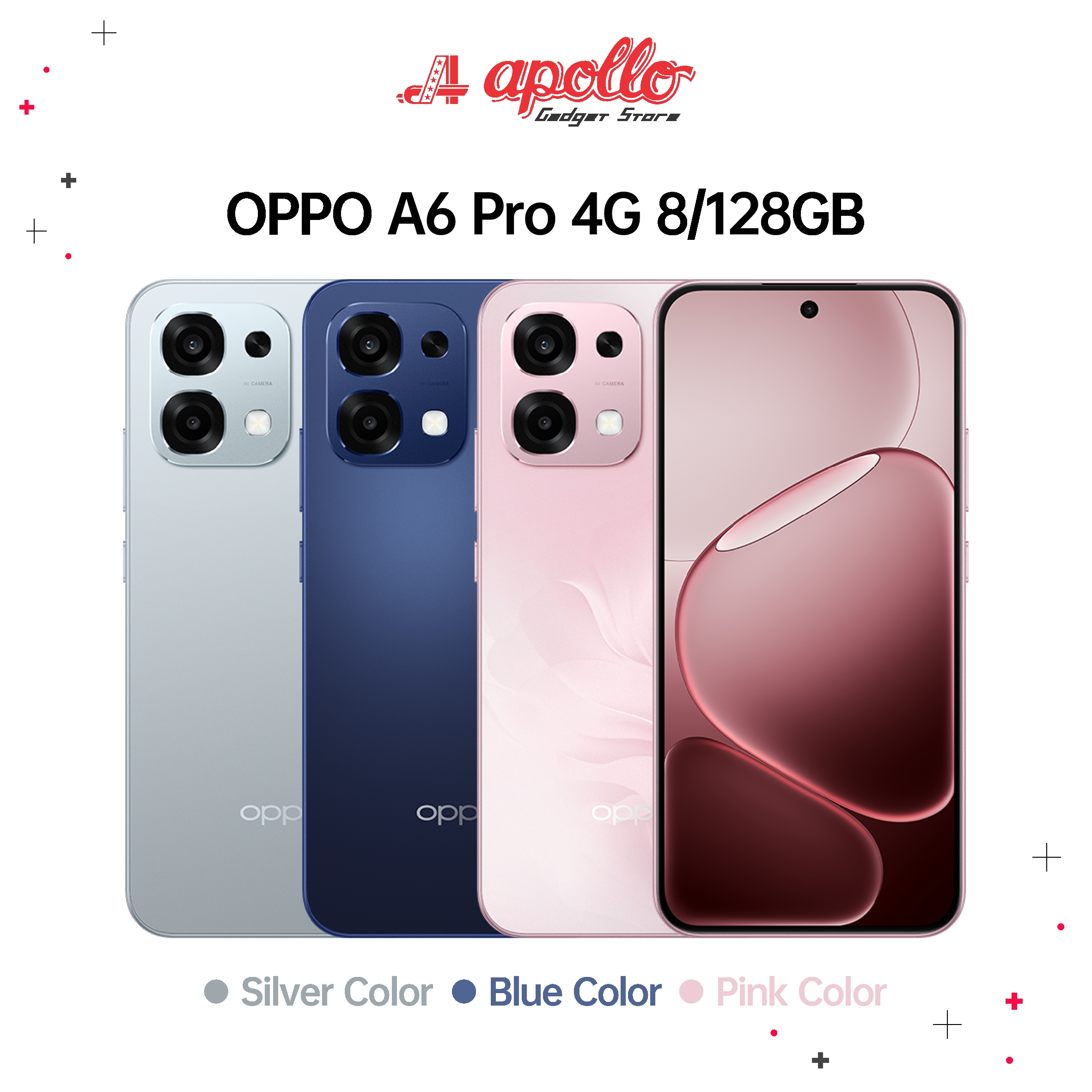 Oppo A6 Pro 4G 8/128GB official warranty Indonesia Giá 3,799,000 Đồng*Miễn phí vận chuyển