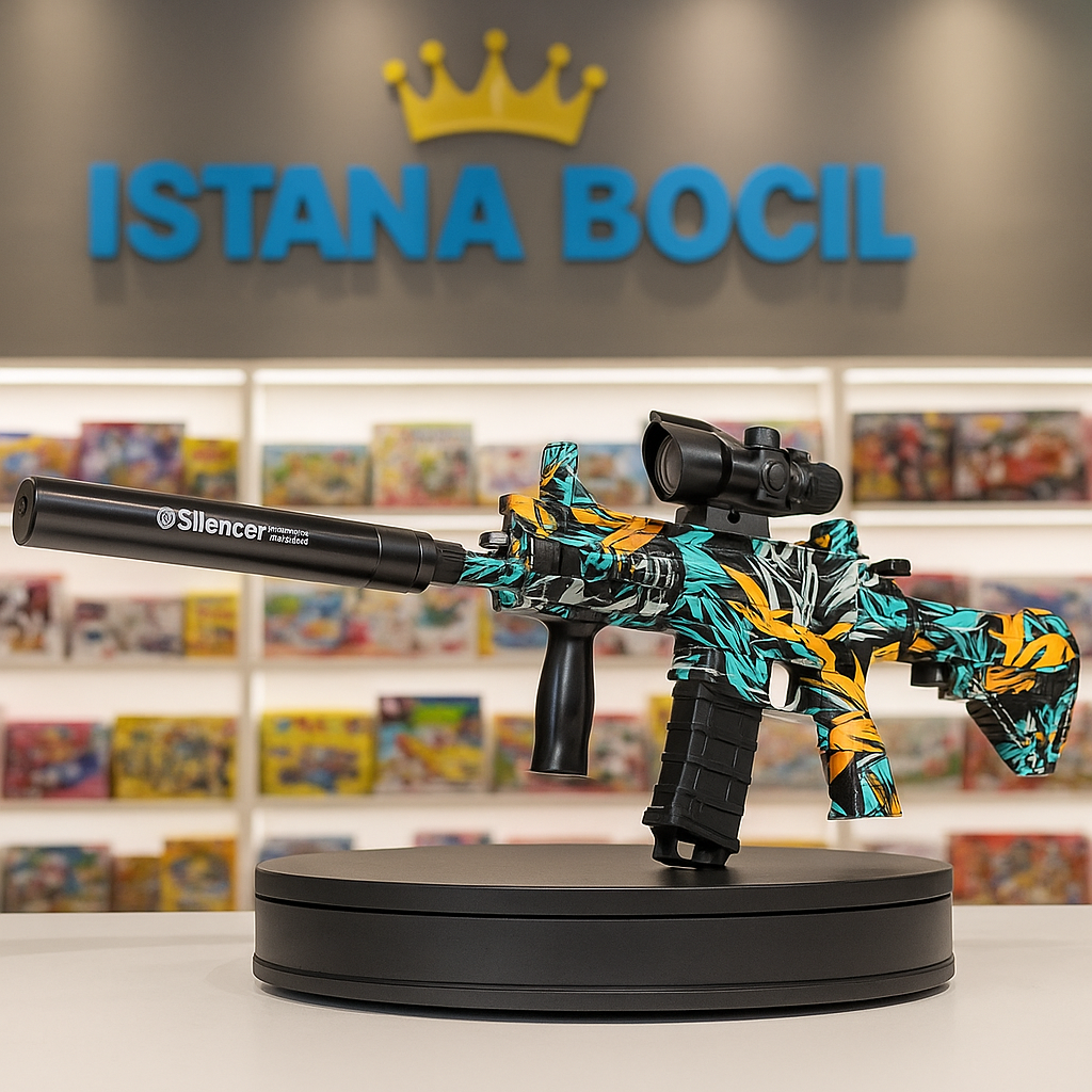 Children toys silencer Eva soft bullet toys fun kids shot cool toys children Girls toys-boys toys Harga 98,800 rupiah*Gratis Ongkir