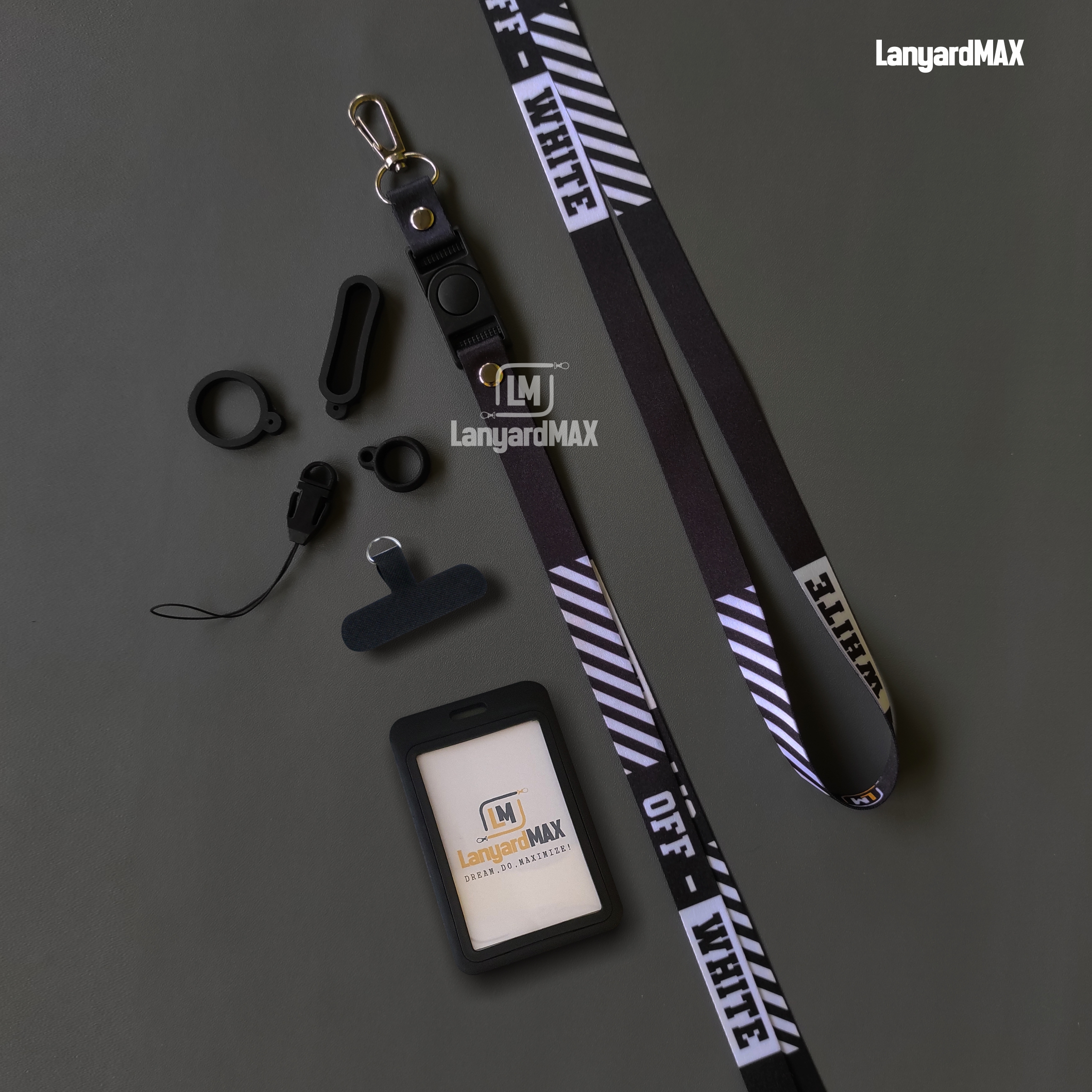 oxva nexlim lanyard Lanyard Oxva Nexlim Full Print Motif Electro Series - Tali Id Card  Gantungan Handphone Lebar 2Cm