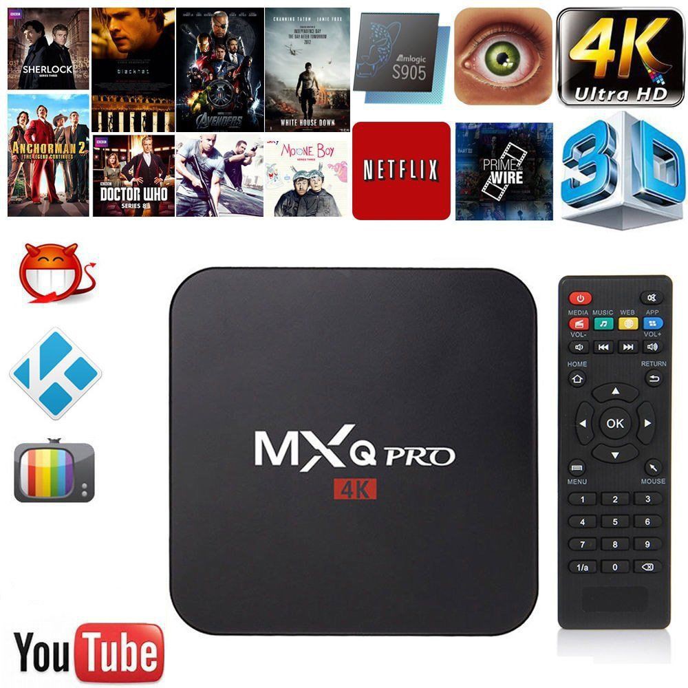 Android TV BOX MXQ-Pro 4K Smart TV Box Media Player fleco Lazada