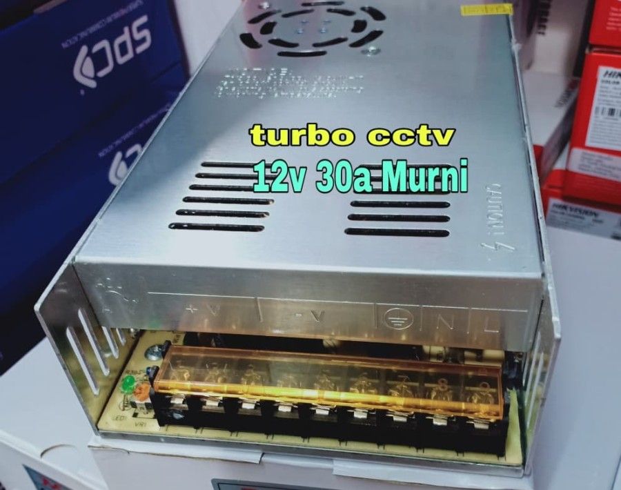 Power supply 30A 12V Adaptor Central 12V 30A Harga 109,000 rupiah*Gratis Ongkir