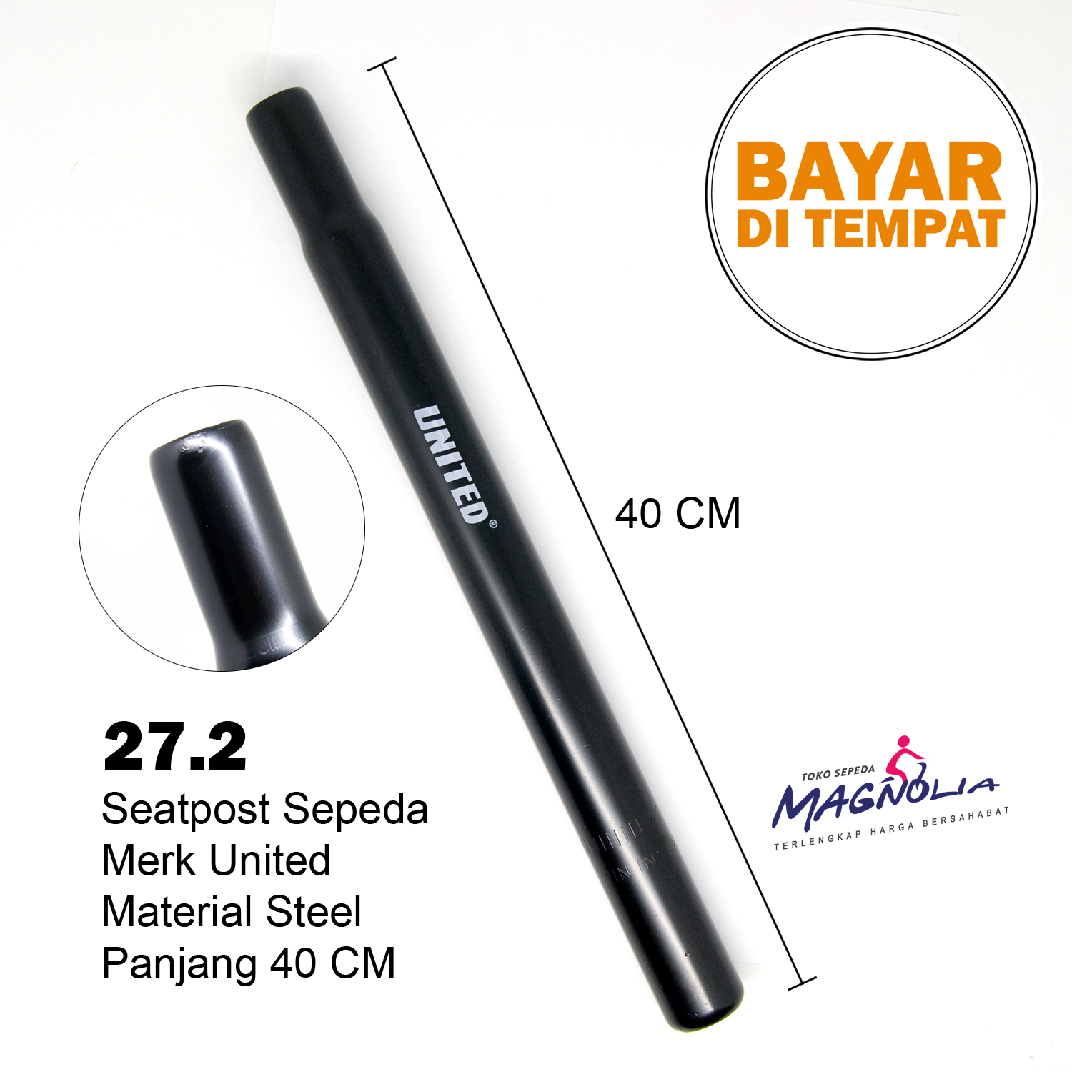 Jual best sale seatpost 28.6