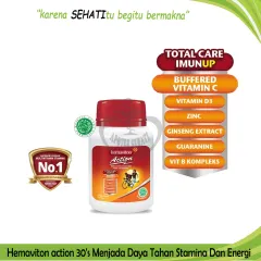 Hemaviton Action Botol 30 Kapsul Suplemen Multivitamin Daya Tahan Tubuh