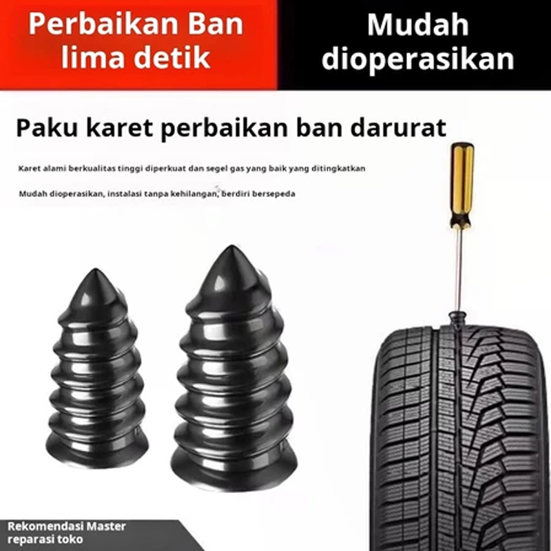 Special Tubeless Tire Repair Nails for Cars, Quick Tire Repair, Electric Car Artifacts, Motorcycles, Non-Destructive Universal Mushroom Nails Harga 12,500 rupiah*Gratis Ongkir