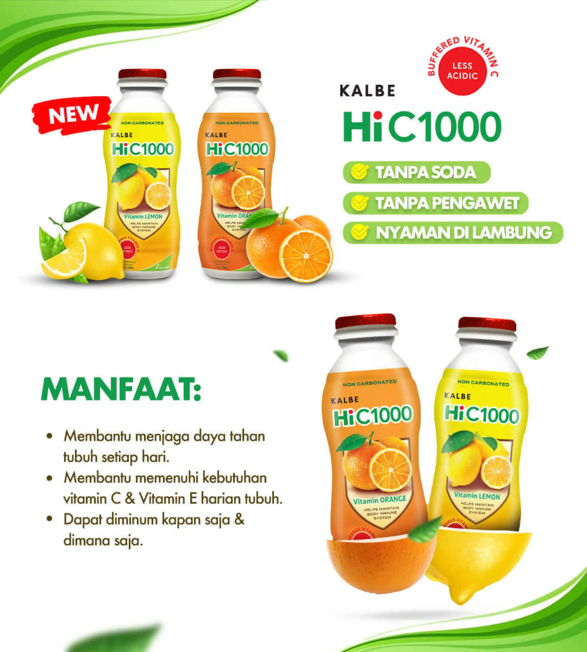 Hi C 1000 Lemon 6x140ml Lazada Indonesia