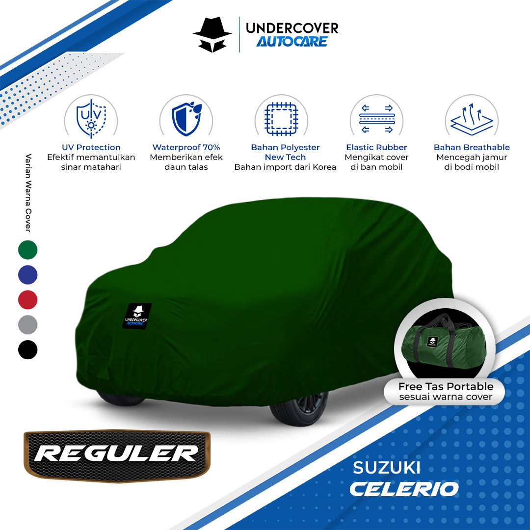 Undercover Autocare - Cover Mobil Suzuki Celerio Reguler Harga 283,000 rupiah*Gratis Ongkir