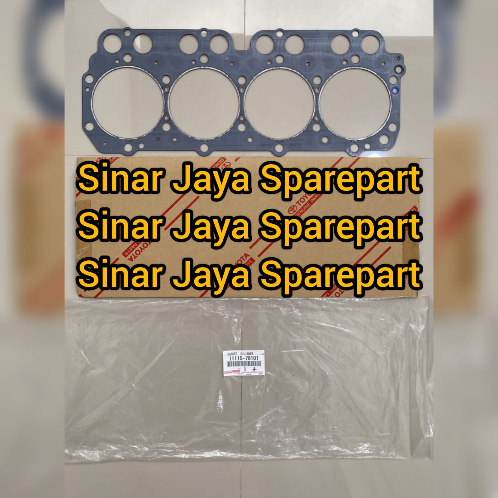 Packing Head / Packing Kop / Packing Deksel Toyota Dyna 110ET 110FT 110ST Hino Dutro 110HD 110LD 110SD 110SDL Original 11115-78101 Harga 1,530,000 rupiah*Gratis Ongkir