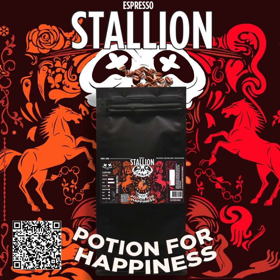 ES Kopi susu Stallion Blend 100% ARABICA Coffee beans Stallion By Blackpotion Biji Kopi