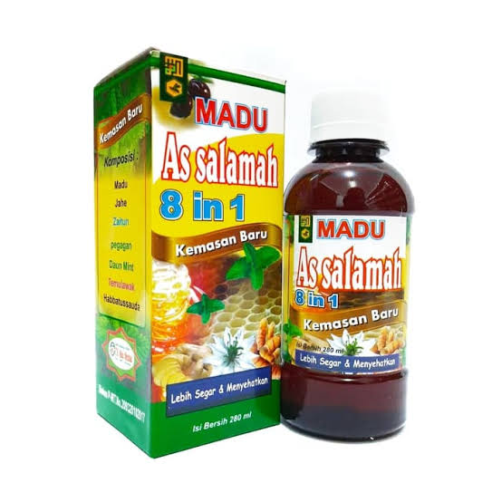 paket 3 botol madu assalamah 8in1