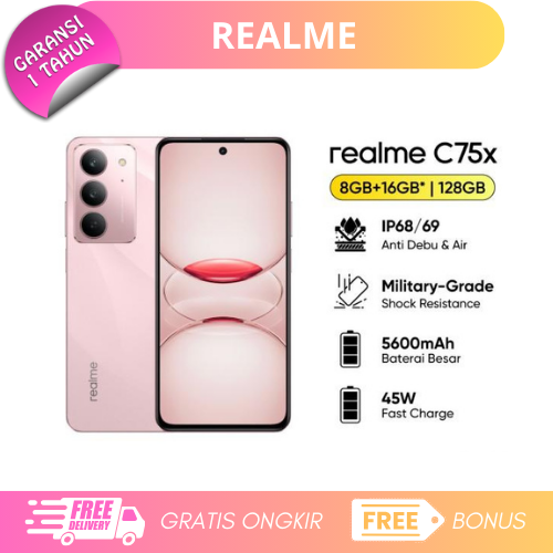 Realme C75X 8/128Gb - Mediatek Helio G81 Ultra - 2400 X 1080 Pixels (Fhd+) Giá 1,600,000 Đồng*Miễn phí vận chuyển