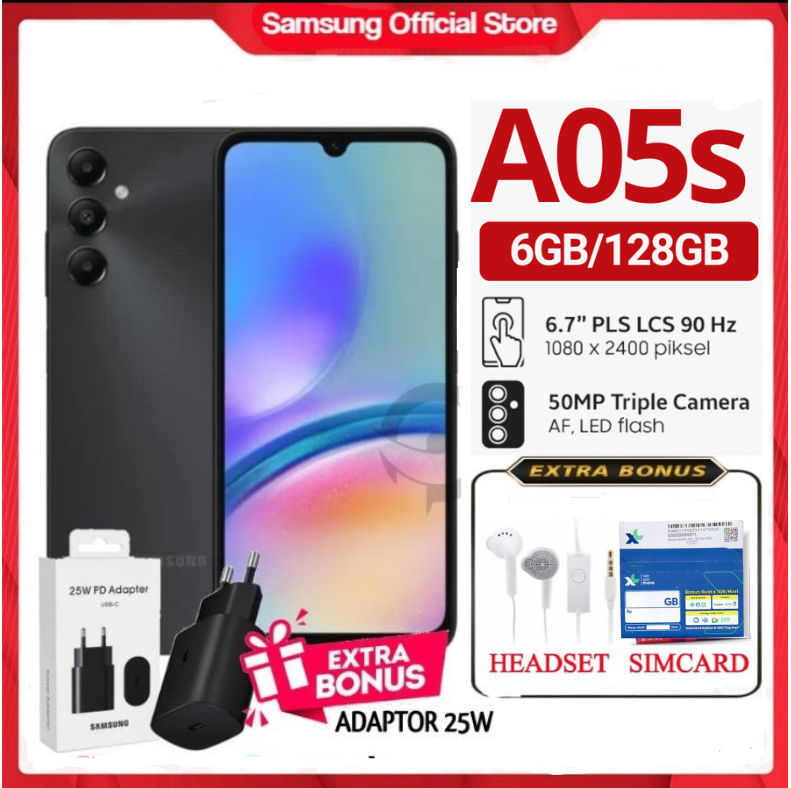 Samsung Galaxy a05s Ram 6/128 GB-guaranteed Harga  1,400,000 Ringgit*Penghantaran Percuma