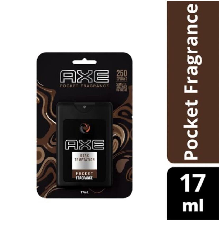 Axe Pocket Fragrance Dark Temptation Dark Chocolate Scent Parfum