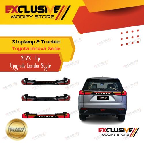Toyota Innova Zenix (2022-up) stoplamp & trunkld upgrade Deto style Landcruiser vx300 lc300 type G V Q Harga 2,750,000 rupiah*Gratis Ongkir