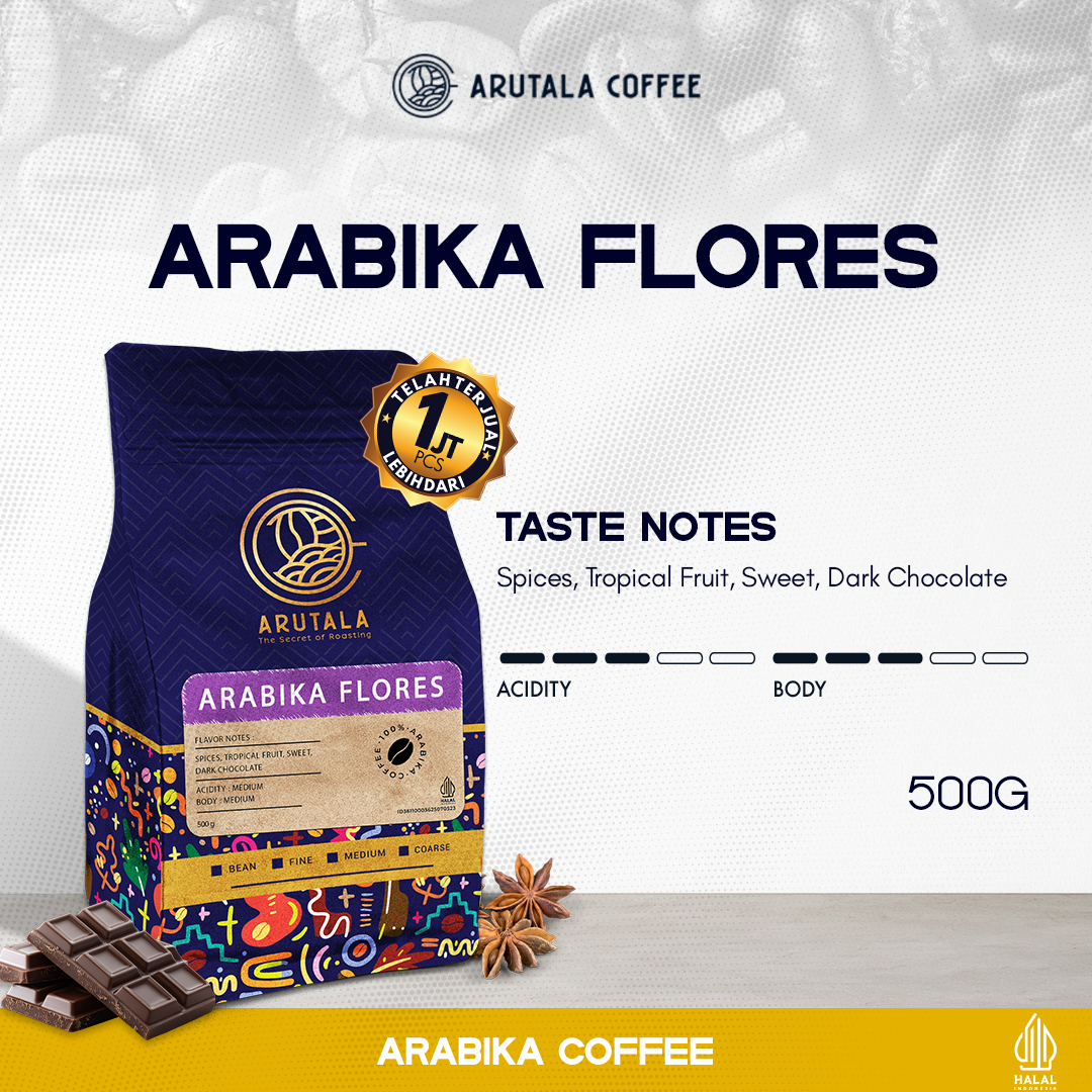 Arutala Flores Bajawa Arabica Coffee 500 Grams