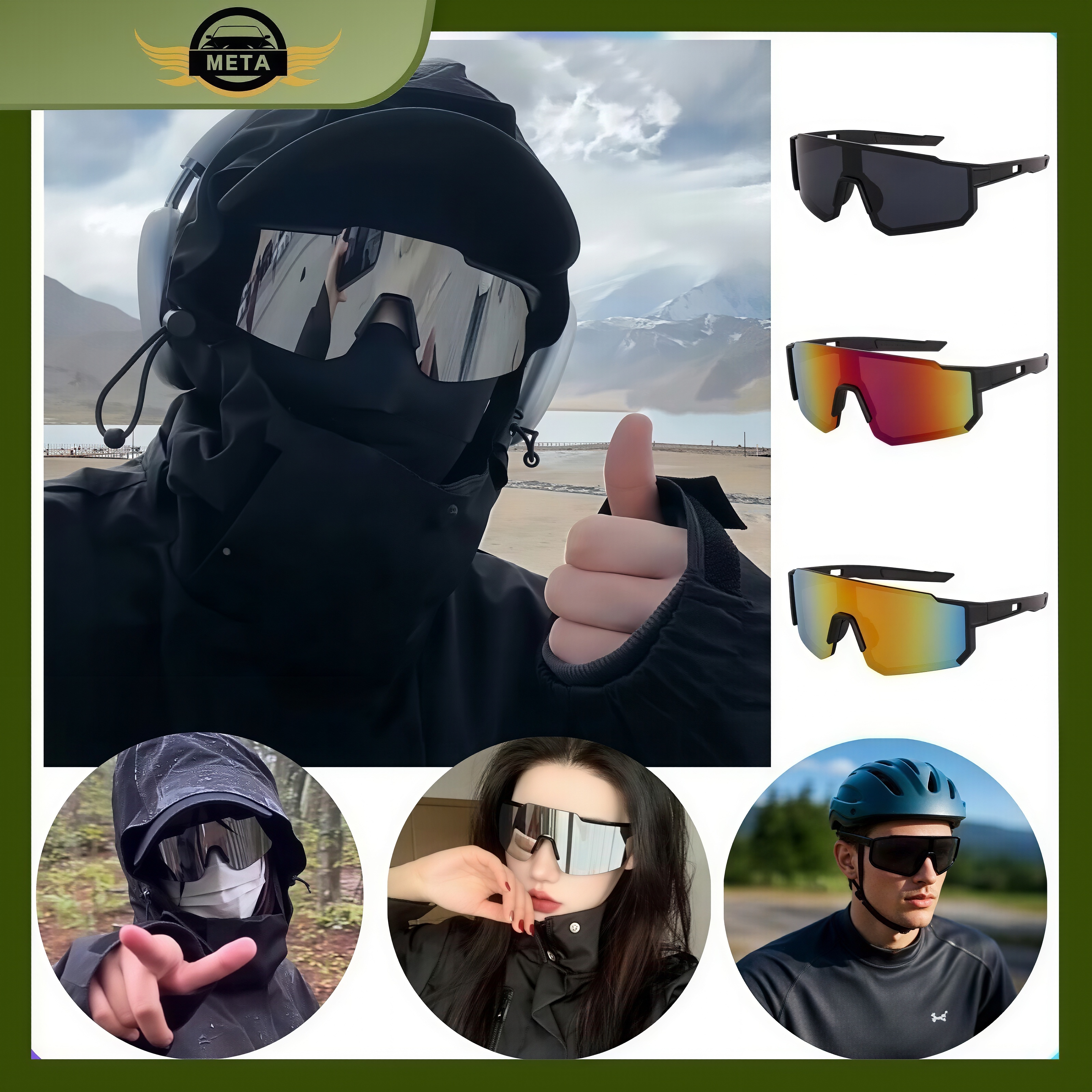 Cycling sun glasses/cool/lightweight/UV filter/sunglasses for running cycling and hiking Harga 26,999 Ringgit*Penghantaran Percuma