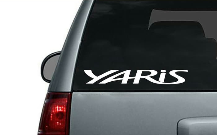 Stiker Mobil Toyota Yaris - Car Decal Sticker Harga 20,000 rupiah*Gratis Ongkir