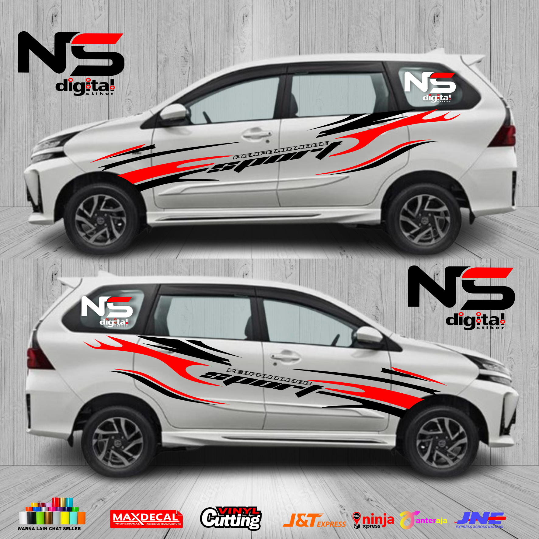 New Avanza Car Stickers, Toyota Avanza Car Decal Stickers, List of Avanza Car Striping, Avanza Cutting Harga 220,000 rupiah*Gratis Ongkir