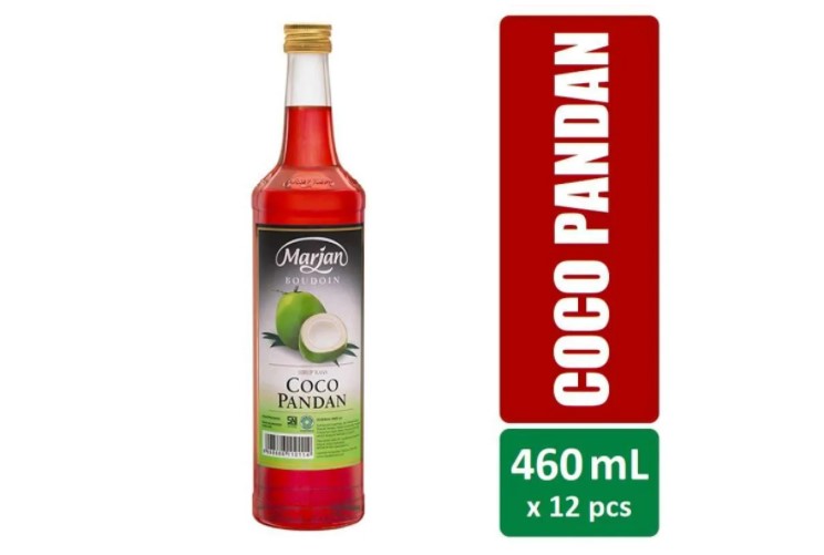 Marjan Sirup Cocopandan 460ml isi 12 pcs [Karton] Harga 239,000 rupiah*Gratis Ongkir