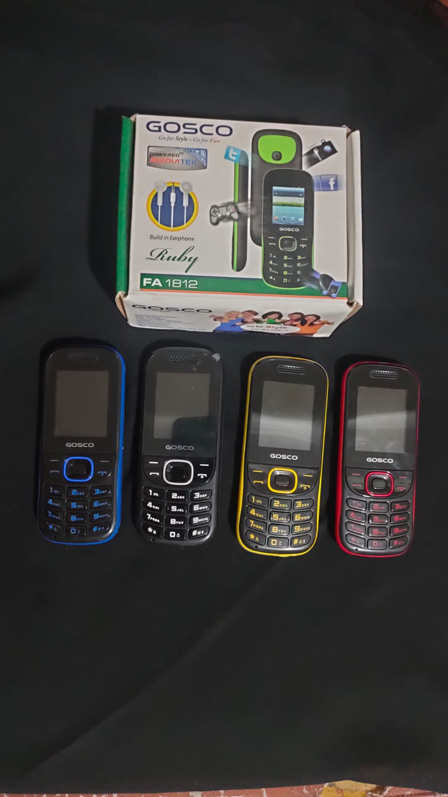 termurah Hp tombol Gosco FA 1812 RUBY (Feature Phones) Harga 85,000 rupiah*Gratis Ongkir