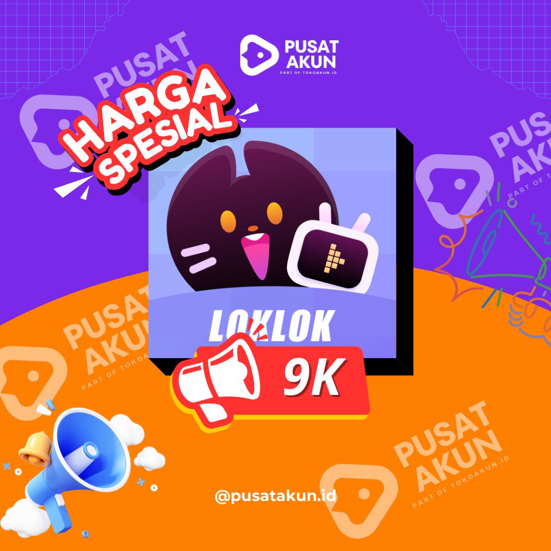 LOKLOK VIP PREMIUM TERMURAH 1 BULAN - Merek Media Harga 24,500 rupiah*Gratis Ongkir