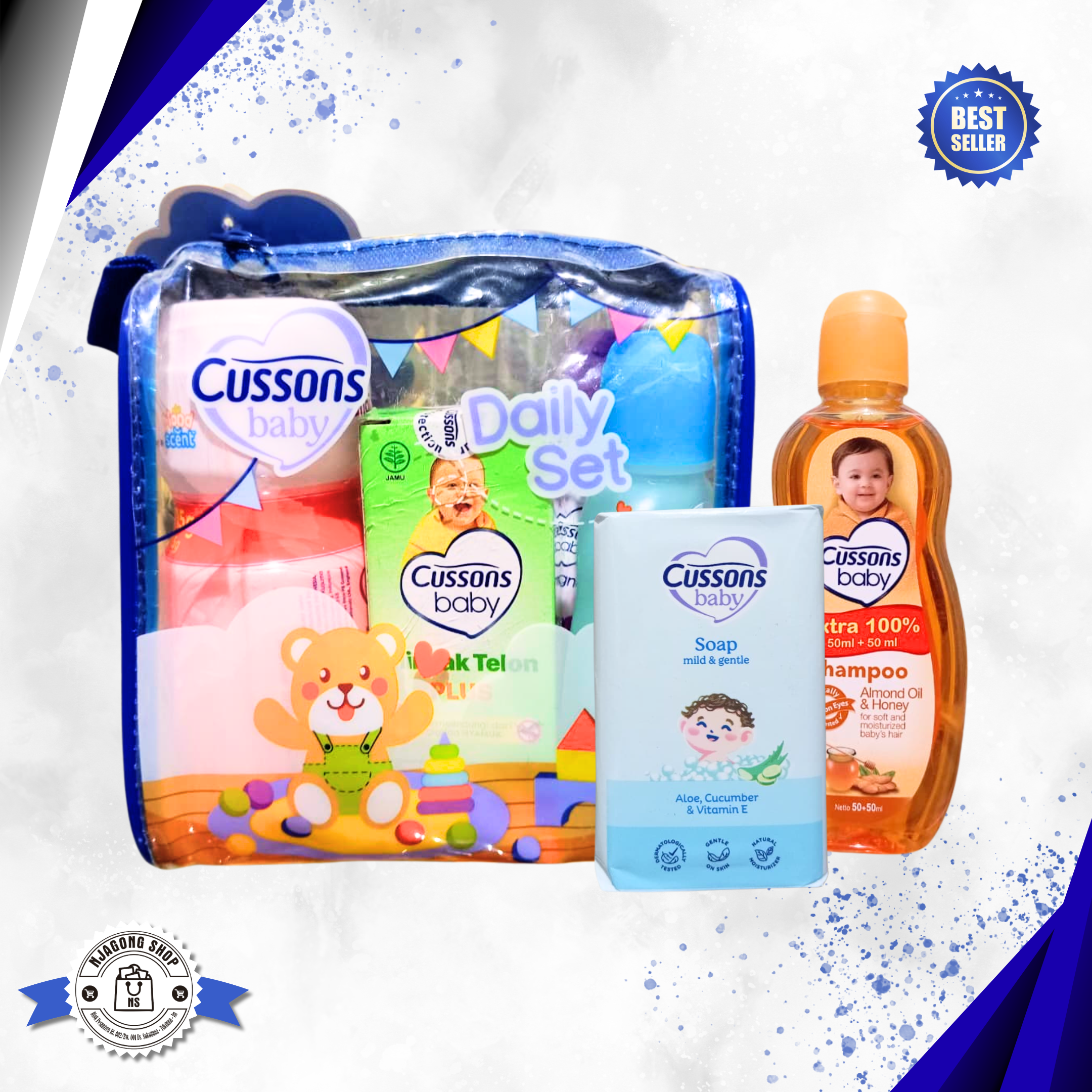 Cussons Baby Mini Bag Set dan minyak Telon My Baby — Satu Paket Perawatan Bayi
