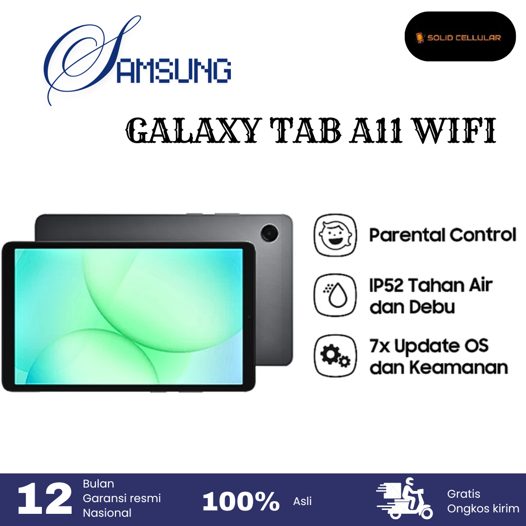 Samsung Galaxy Tab A11 Wifi 4/64Gb Official Warranty Harga 1,999,000 rupiah*Gratis Ongkir