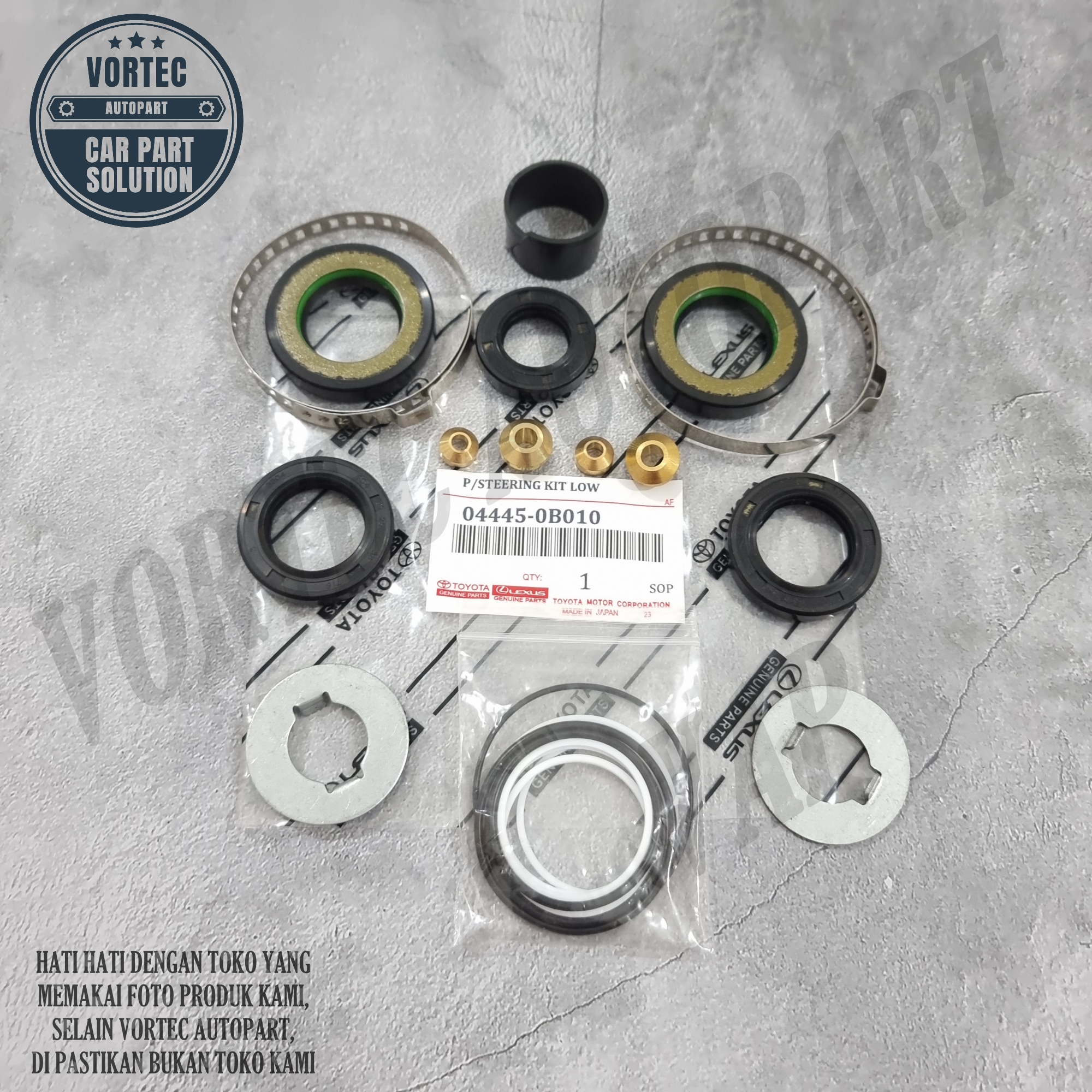 Seal Kit Power Rack Steering Kit Bawah Kijang 7k Kapsul Kijang 7k Efi Harga 162,500 rupiah*Gratis Ongkir