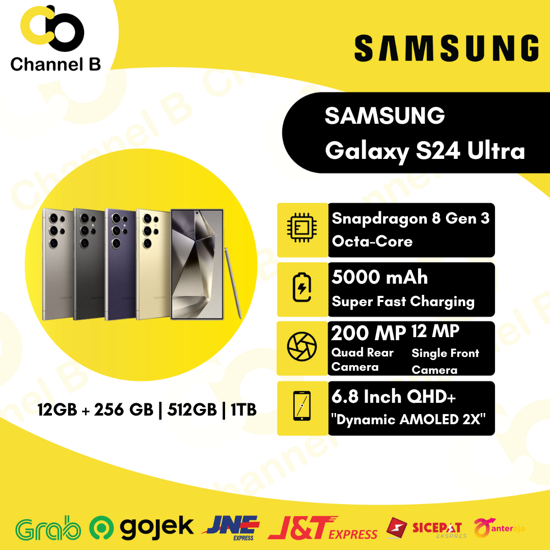 SAMSUNG Galaxy S24 Ultra 5G [ Ram 12GB + 256GB | 12GB + 512GB | 12GB + 1TB ] - Garansi Resmi Giá 16,999,000 Đồng*Miễn phí vận chuyển