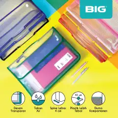 Map Dokumen Tas Map Kancing 2 School Bag Tas Sekolah Folio F4 BIG TS-7010