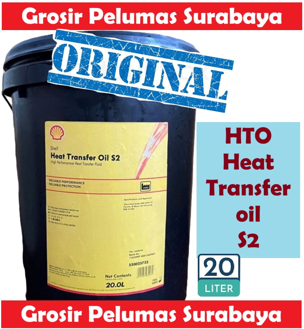 Original shell heat transfer oil HTO heat transfer oil boiler sublime press roll furnace chiller pail 20liter original Harga 1,399,999 rupiah*Gratis Ongkir