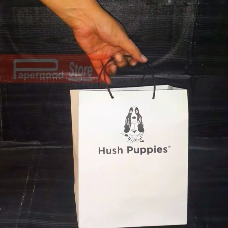 Paper bag hush puppies sale