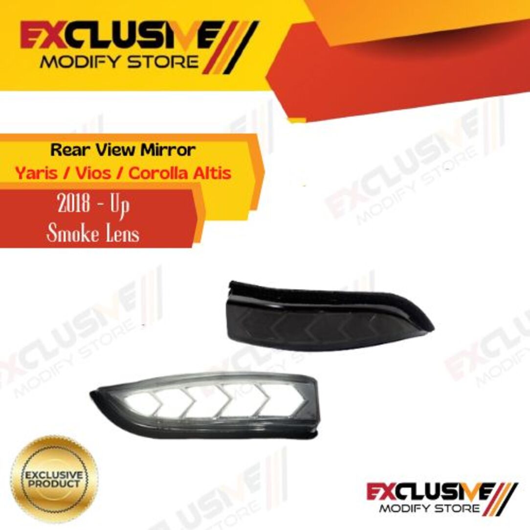 Toyota Yaris/vios/Corolla Altis 2018-up ceremony smoke rearview mirror lamp Harga 600,000 rupiah*Gratis Ongkir