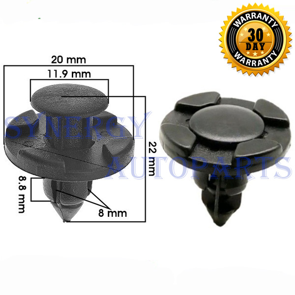 Kancing Klip 8mm Bemper Bumper Baut Mobil Toyota Honda Nissan [70 PCS] - 7599 Harga 12,000 rupiah*Gratis Ongkir