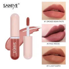 SANIYE 【BPOM】Matte Lpistik Mini Kapsul Series Waterproof Transferproof  Ringan Pigmentasi Tinggi 12 Warna Produk L1135