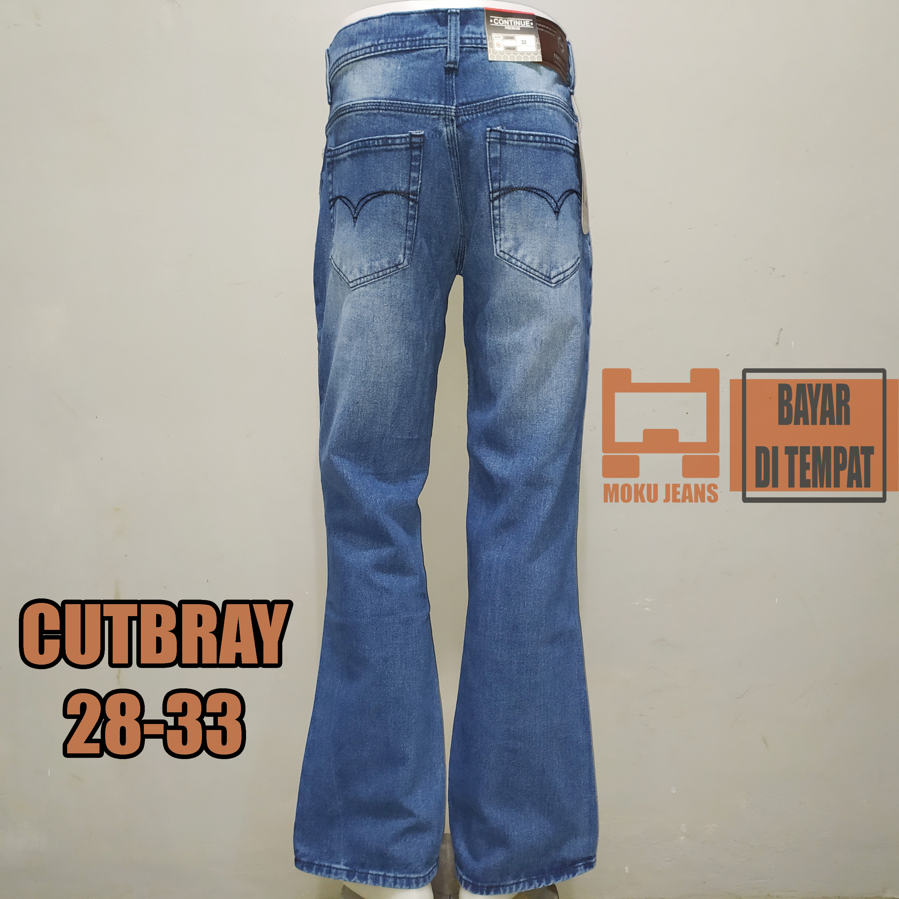 Celana Jeans Panjang Cutbray Pria Bio 