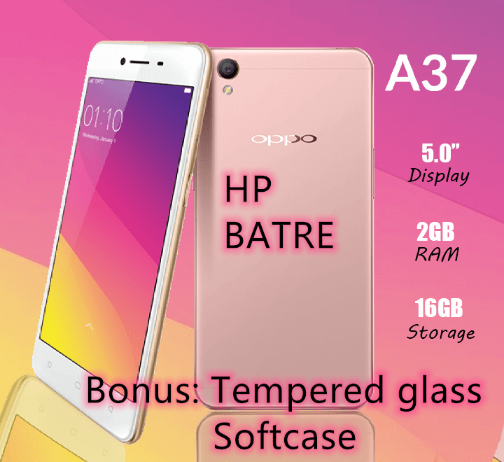 Oppo A37 hp android RAM 2 GB Internal 16 GB Jaringan 4G LTE