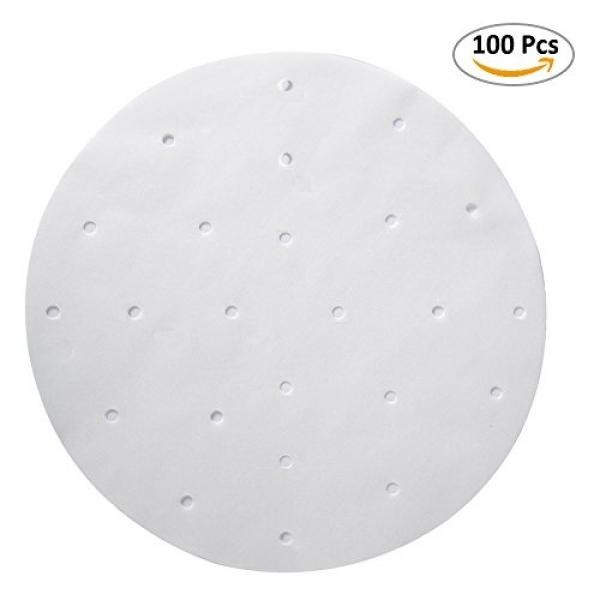 100pcs Air Fryer Liners, BESEGO 9inch Bamboo Steamer Liners, Premium Perforated Parchment Steaming Papers, Non-stick Steamer Mat, Perfect for 5.3 & 5.8 QT Air Fryers/Baking/ Cooking - intl
